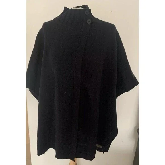 THEORY Palomina Plumose Knit Poncho Sweater - Picture 5 of 7